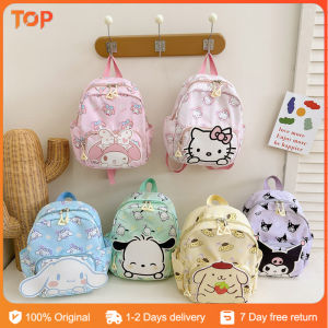 Cute Cinnamoroll Melody Kuromi Sanrio Lightweight Backpack Cartoon Travel Backpack Gift