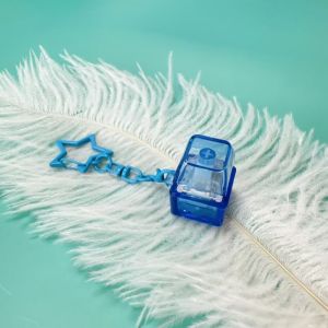 LUXURYLYN With Light Fidget Keychain DIY Keyboard Keys Button Finger Keyboard Caps Relaxing Pass The Time Pinch Toy