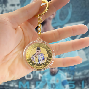 Móc khóa MESSI VÔ ĐỊCH WORLDCUP QUATAR cầu thủ bóng đá