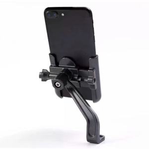 Pro Motorcycle Phone Holder - Heavy Duty Clamp for Honda/Yamaha/Grab 360° Anti-Shock Mount (Waterproof & Vibration Proof) for TikTok Live