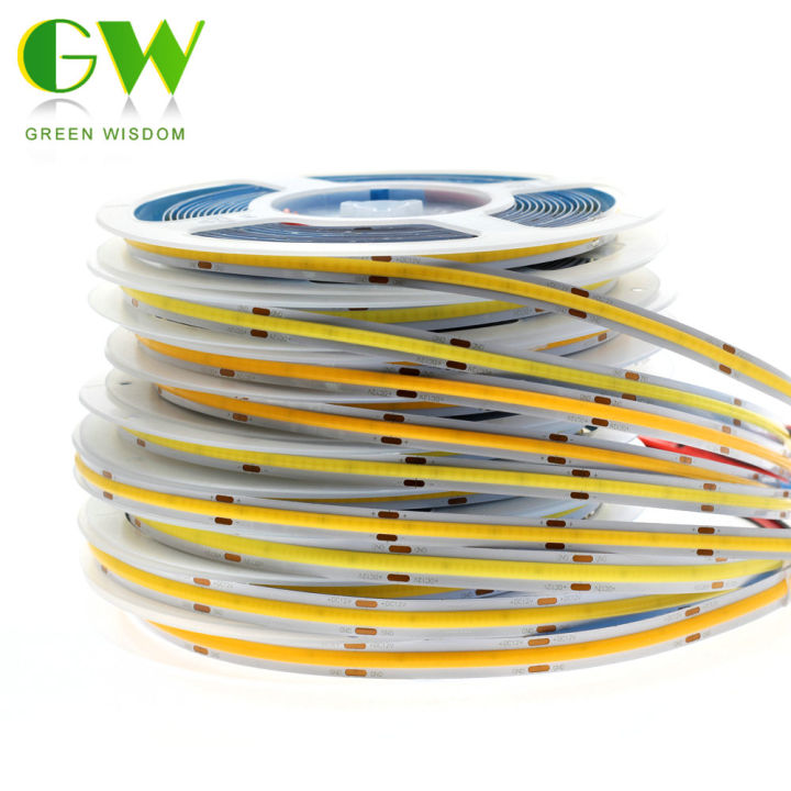 High Density Leds M Cob Led Strip Light M Lot Warm Natural White White Flexible Super