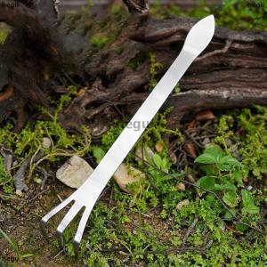 [COD] hegu คราดสเตนเลสสำหรับปลูกพืชกระถางดิน3ง่ามกันสนิมแบบมือถือเครื่องมือทำสวนบ้าน1ชิ้น