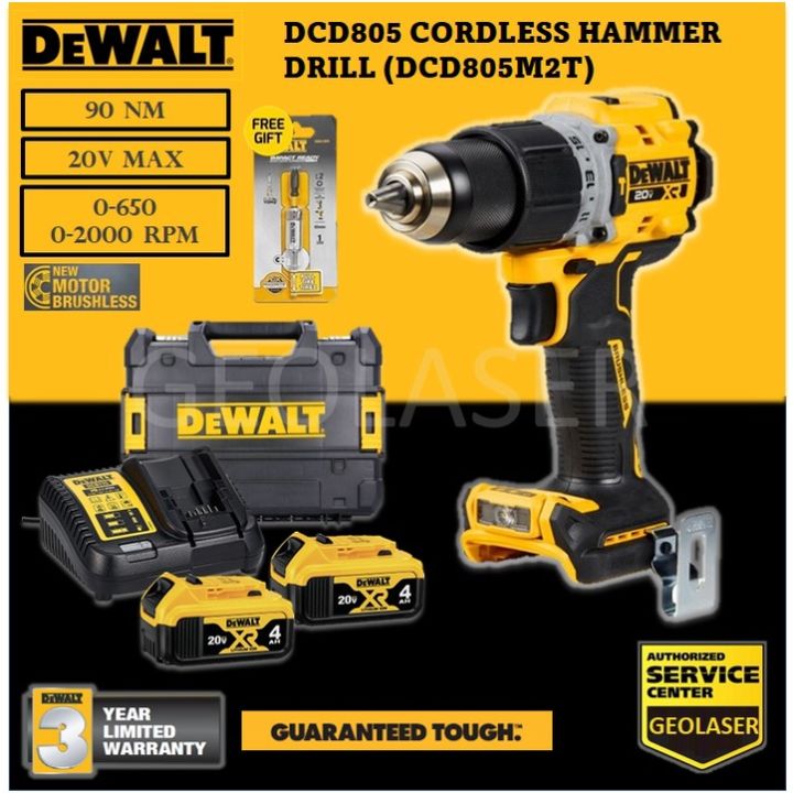 DeWALT 20V MAX DCD805 XR Brushless Cordless 13mm Hammer Drill/Driver