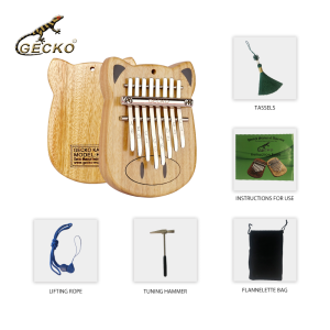 GECKO Kalimba 8-key thumb piano portable childrens adult gift K8mini