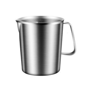 Grade 304 Stainless Steel Liquid Measuring Cup Large Capacity Graduated Beaker with Handle For Professional Kitchen