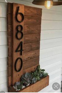 Metal House number door number and signs outdoor house numbers floating signage room number Ava Home Shop indoor and outdoor number signs letter signs made from metall house number