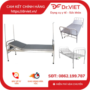 GIƯỜNG 1 TAY QUAY CÓ NỆM DCG02 - ĐỨC CƯỜNG Chăm sóc sức khỏe người thân tại nhà hiệu quả