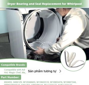 Ron đệm lồng trước máy sấy Whirlpool