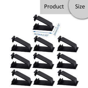 คลิปหนีบลวดผูก 10 ชิ้น ที่จัดระเบียบสายเคเบิล คลิปหนีบลวดผูก คลิปล็อคจิ๋ว  แคลมป์สายเคเบิล ตัวจัดการสายเคเบิล คลิป