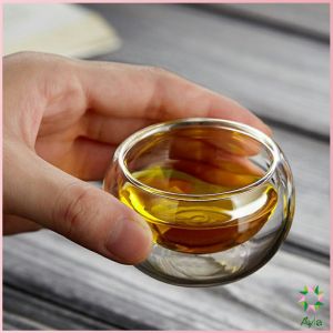 Ayla แก้วชา ถ้วยจอก แก้วใสสองชั้นทนความร้อน Tea Cups