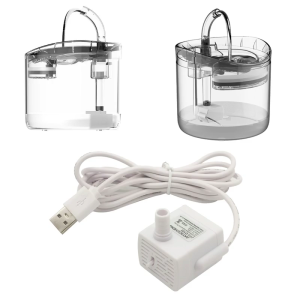 Replacement Pump for Cat Water Fountain Pet Fountain Ultra Quiet Pump with Suction Cups 3 Levels Adjustable Water Flow