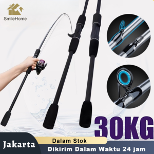 Joran Pancing 1.6m/1.8m/2.1m/2.4m Fishing Rod Carbon Fiber Joran Pancing Spinning 2 Section