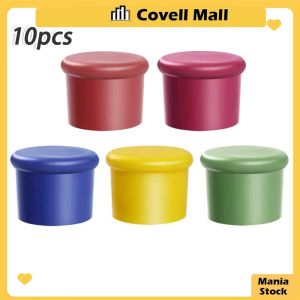 10pcs Silicone Wine Bottle Caps Red Wine Bottle Stopper Kitchen Bar Tool
