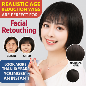 Scalp Wigs Full Head Covering Bobble Head Air Bangs Slim Face Short Hair Realistic Ageing Wig Female 逼真减龄假发