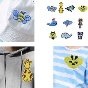 10 Pcs Cartoon Animal Iron on Patches Butterfly Repair Patches Sewing on Applique Patches for Clothing Jeans Backpacks