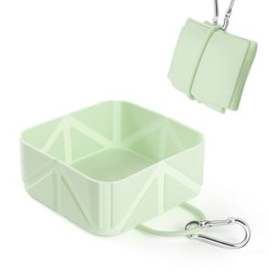 SKISOPGO Silicone Collapsible Pet Travel Bowl Portable Foldable Dog Cat Feeding Water Bowl for Outdoor Camping Walking
