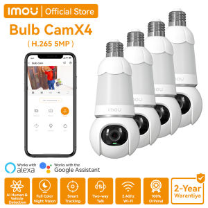 IMOU Bulb Cam ×4PCS CCTV Security Indoor Camera with Color Night Vision | Two-way Audio Easy Install