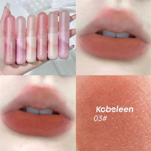 KOBELEEN Small Paintball Lip Glaze Velvet Matte Lip Mud Lip Tint Long Lasting Waterproof Halo Free Lip Makeup