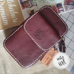 กระเป๋าร้อยเข็มขัด หนังแท้ กระเป๋าแฮนด์เมดราชบุรี กระเป๋าใส่โทรศัพท์ กระเป๋าใส่มือถือ