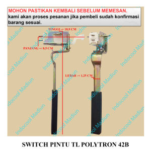 SWPTL2 SWITCH MESIN CUCI 1 TABUNG / SWITCH / SWITCH PINTU TOP LOADING POLYTRON 42B