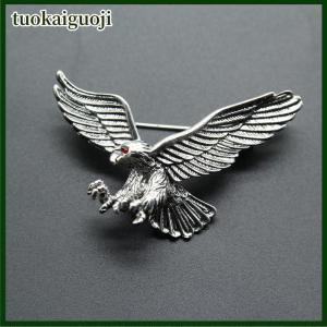 tuokaiguoji เข็มกลัดนกอินทรีวินเทจแฟชั่นสำหรับผู้ชายเข็มกลัดประดับตกแต่งเป็นของขวัญ