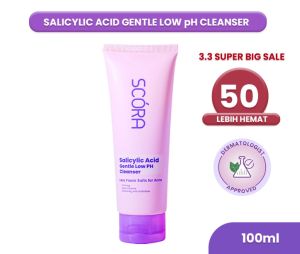 Scora salicylid acid gantle low ph sabun cuci muka oily acne prone
