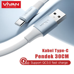 VIVAN Kabel Data Type-C Pendek 30CM Fast Charging SC30 II 18W Quick Charge Kabel PB Tipe C