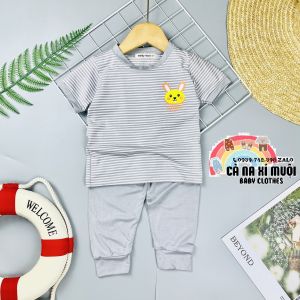 Bộ Cộc Tay Quần Dài Minky Mom CaNas Thun Lạnh Hàng Chuẩn Họa Tiết Dể Thương Cho Bé Gái Bé Trai Đủ Màu