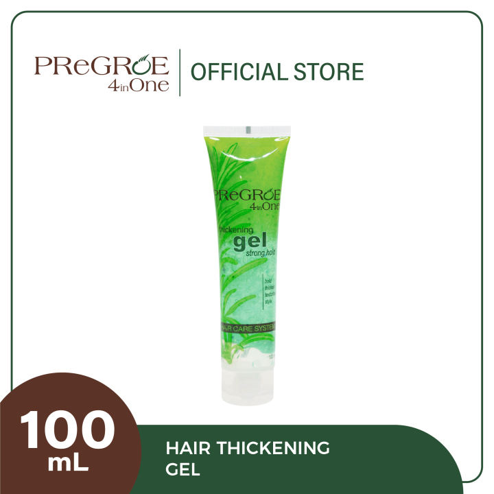 Wanna style your hair? Use Pregroe's 4 in One Thickening Gel (with