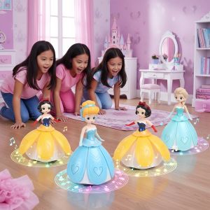Frozen kuromi Aisha Snow White electric Aircraft toy girl 3-8 years old singing and dancing music gift
