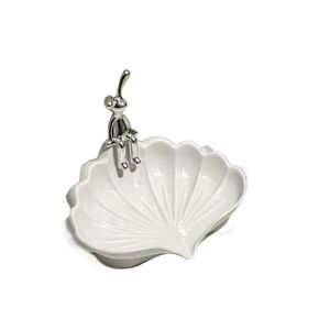 Sea Shell Shape กล่องเก็บของน่ารักหมีกระต่ายท่อระบายน้ำสบู่ Quick Drain ง่ายจานสบู่อุปกรณ์ห้องน้ำ