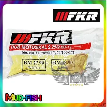 TIUB MOTOSIKAL FKR TUBE 2.25-17 2.50-17 60/100-17 70/90-17 70/100-17 FKR (NATURAL RUBBER)