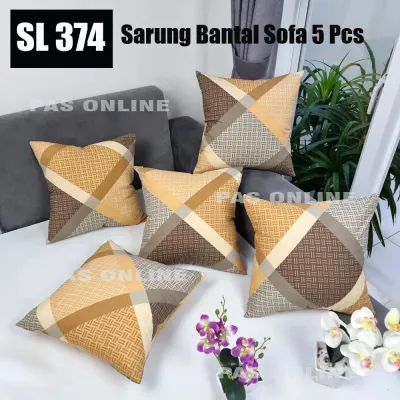 Pas Online - SET 5 Pcs Sarung Bantal Sofa 45 x 45 cm - SL45