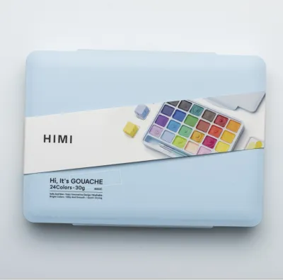 MIYA HIMI GOUACHE สีกวอช 18/24 สี 30ml ของ Jelly Cup Design สีน้ำ Watercolor ชุดระบายสี Gouache แท้จากตัวแทนจำหน่ายไทย