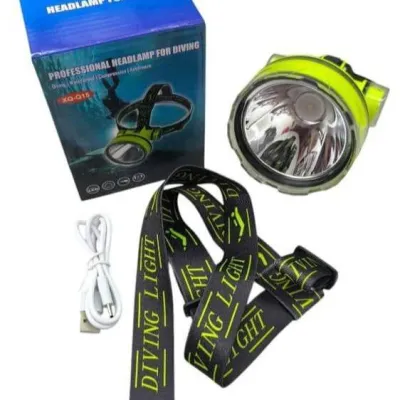 Scuba Diving Head Torch | Waterproof LED Head Torch | Diving Flashlight | Underwater Head Torch | Rechargeable Diving Flashlight for Scuba Diving Equipment