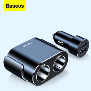 Baseus Car Splitter Socket 100W Dual USB Car Charger 12V-24V Car Power Adapters For Phone iPad USB HUB Car Charging
