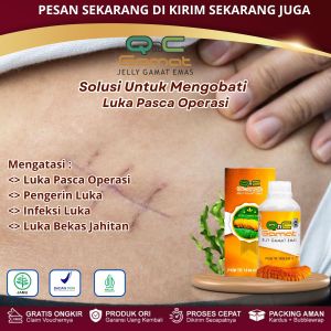 Obat Luka Pasca Operasi Luka Cesar Cepat Kering Pengering Luka Jahitan Pemulihan Pasca Lahiran Dengan QnC Jelly Gamat