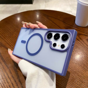 Luxury Matte Translucent Magnetic For Magsafe Case For Samsung Galaxy S26 S25 S24 S23 S22 S21 Plus Ultra Wireless Charge Cover
