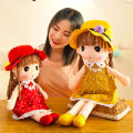45/90cm Super Cute Plush Girl Doll Ragdoll Plush Dolls For Girls Toy Stuff Toys For Girls Stop Toys For Birthday Gift For Girls Stuff Toys For Big Size. 