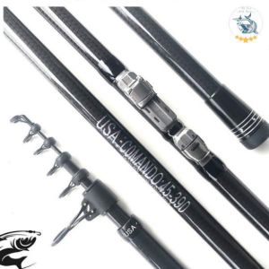 Cần Câu Lục Xa Bờ Comando USA AXT Siêu Cứng Giá Rẻ Đánh Xa Đến 60m Bền Đẹp