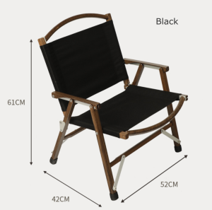 Camping Outdoor Kermit Chair Solid Wood Detachable Portable and Fordable