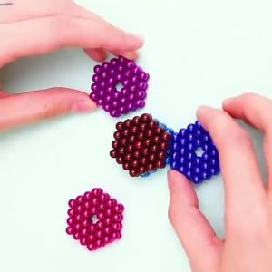 SG[Ready Stock] 5mm Magnetic Ball Magic Toys Kid Toys Magnetic Ball Decompression colorful Rubiks Cube splicing toys