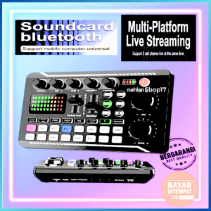 COD TaffSTUDIO Pro Audio Bluetooth Mixer Sound Card Live Broadcast Karaoke F998 / mixer audio mini 4 channel murah cuci gudang ashley 6 channel 12 channel 8 channel 2 channel buetooth behringer betapo original bekas baretone buat konten live karoke /