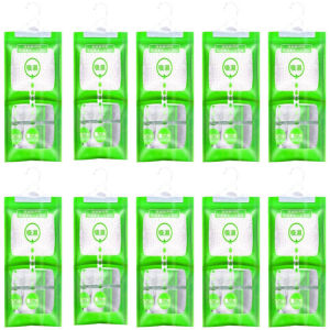 10Pcs Moisture Absorber Hanging Drying Bag / Clothes Wardrobe Dehumidifier Scented / Home Closet Desiccant / Moisture Absorption