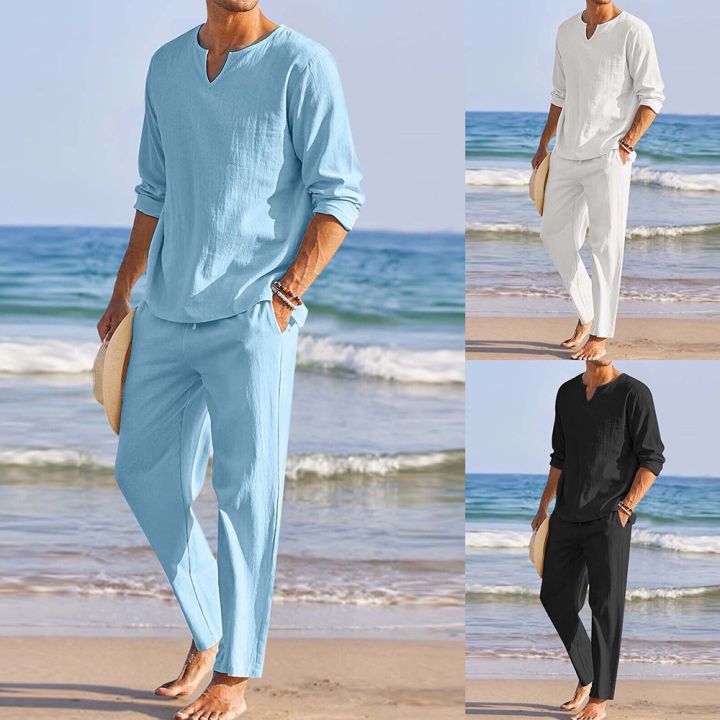 Casual beach best sale attire for men