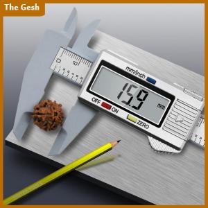 [The Gesh] เครื่องมือวัดไม้บรรทัดดิจิตอลเวอร์เนียคาลิเปอร์คาร์บอนไฟเบอร์0-150มม.
