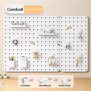 JJ.SG Wall Shelf Pegboard Household Storage Display Shelf Organizer Wall Rack Hanging Shelf DIY Decoration