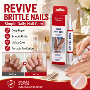Nail Repair Pen 2-in-1 Nail Strengthening Pen One Stroke Quick Nail Repair Treatment Damaged Nails Care Tool Nail Health Essential