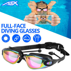 Alex Original Swimming Goggles Competiton Waterproof Anti Fog Swim Professional Easy Breath Diving Full Face Mask For Glasses Underwater Pro Scuba Snorkeling Equipment With Adult Gear Snorkel Goggle Set Free Snorkling Eyeglasses Gagles Men Eye Wear Kids