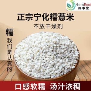 Glutinous Ninghua Coix Seeds Creamy Texture Moisture-Removing Healthy Grain
